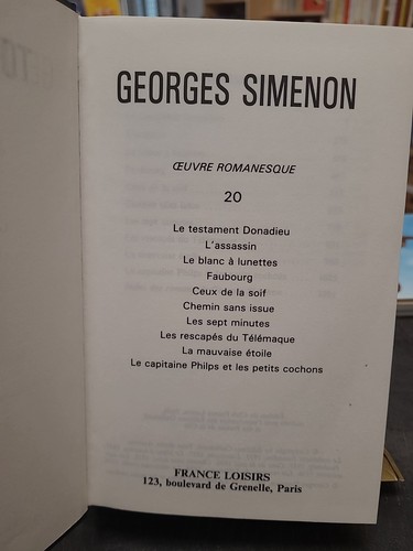 Tout simenon de georges - n°20,