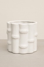 Cache-pot En Faïence Blanche