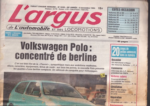 Argus 3430 polo bmw 318 - polo, /