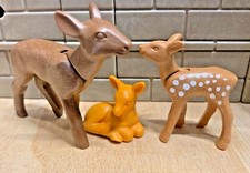 PLAYMOBIL Animaux 3 Chevreuils Faon Biche Cerf Chasse Zoo Parc Animalier