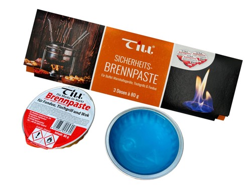 Pâte combustible pour - , fondue