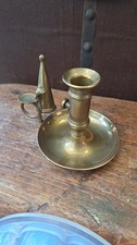 Ancien bougeoir en laiton avec