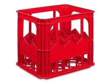 Caisse À Bouteilles 12 Places 40x30x35h Rouge Stefanplast