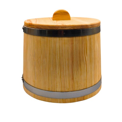 Pétrin pin avec couvercle - en,
