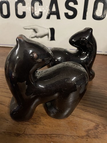 Paire sculpture céramique - sculpture,