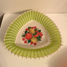 JOLI PLAT VINTAGE A FRUITS ANNEES 60