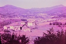 Diapo 6x9 Ektachrome Kodak Vintage Espagne Vallée de Baztan 1958 color slide