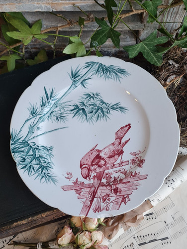 Ansienne assiette terre fer - assiette,