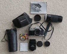 Canon AV-1 35mm + Objectif FD 50mm 1:1.8+ Zoom Macro SUPER COSINA 75-300 + Flash