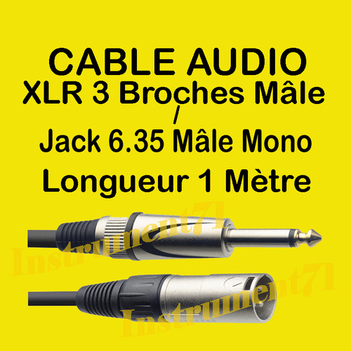 Câble audio jack 35 - câble, 6,35