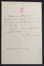 Peintre Eugène FROMENTIN autographe #F4