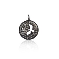 Pendentif colombe en diamant