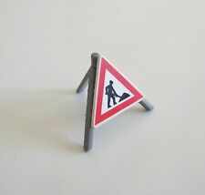 PLAYMOBIL (Q1212) CHANTIER - Panneau de Signalisation sur Trépied 3745 3777
