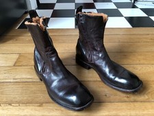 Superbes boots à zip homme Lemargo marron, taille 44, bottines bottes neuves !
