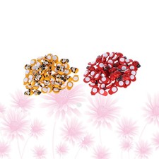  200pcs 9 x 13mm en forme d'abeille en bois petits correctifs coccinelle