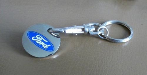 Porte cle métal jeton caddie