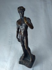 David de Michel-Ange en Bronze Véritable. Sculpture Décorative Ancienne 