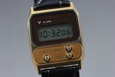 Montre Homme VINTAGE Orient 810502-40 Chronomètre Digital Avec Alarme JAPAN