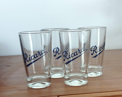Lot verres anciens ricard - lot,
