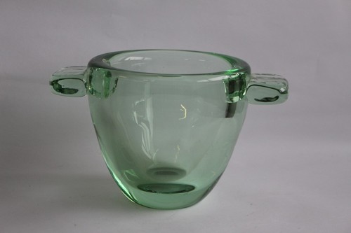 Daum vase vert art - daum,