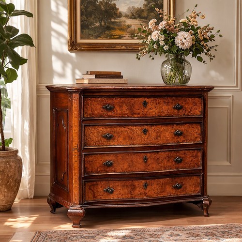 Commode baroque ancienne noyer - baroque,