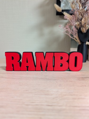 Logo rambo film culte - 3d,