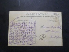 CACHET BM BOITE MOBILE sur CPA GUADELOUPE 1906 voyagée, timbres HISTOIRE POSTALE
