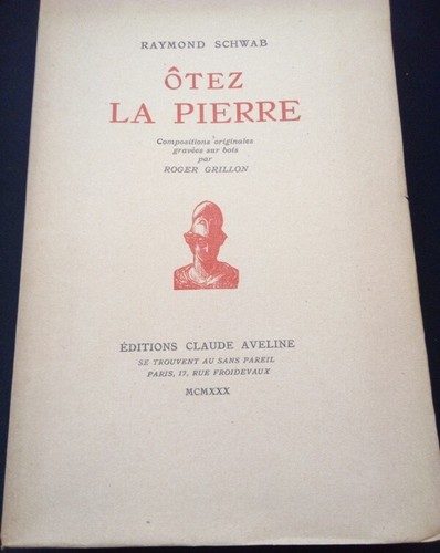 Raymond schwab otez la - schwab,