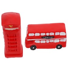  2 Pcs Décoration De Cabine Téléphonique Vintage Téléphone D'intérieur