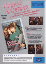 jaquette video FICHE TECHNIQUE/SORTIE( sans vhs)-CHASSE A COEURS-CIC