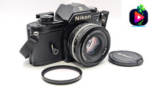 [Near Mint] Nikon EM 35mm Camera + Nikkor 50mm F1.8 Ai-s Pancake Lens fm Japan