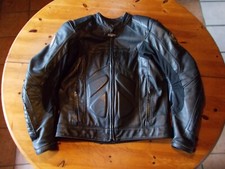 Blouson de moto en cuir noir homme FURYGAN taille L bonne occasion