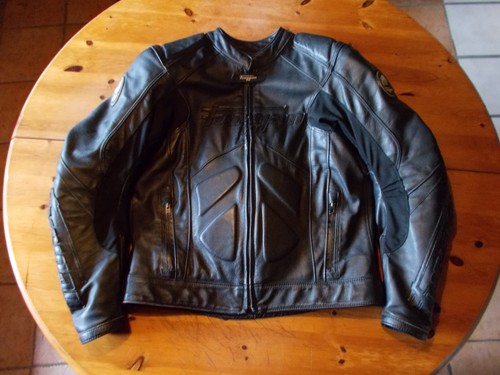 Blouson moto cuir - de,