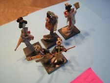 lot de 4 personnages "traditionnel" origine JAPON Taille 10cm    _F13