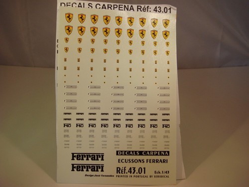 Decals ecussons ferrari - ecussons,