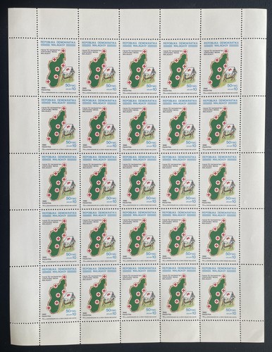 Madagascar 1985 745 planche - 1985, yt