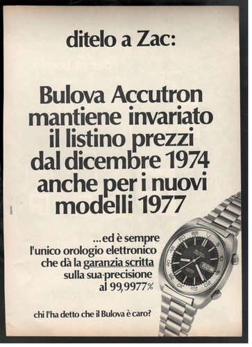 Bulova accutron montre ditelo - bulova,