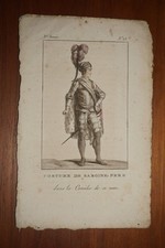 Gravure couleur xix - gravure, costume