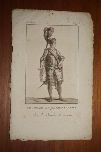 Gravure couleur xix costume - couleur,