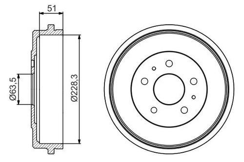 Tambour frein essieu - tambour,