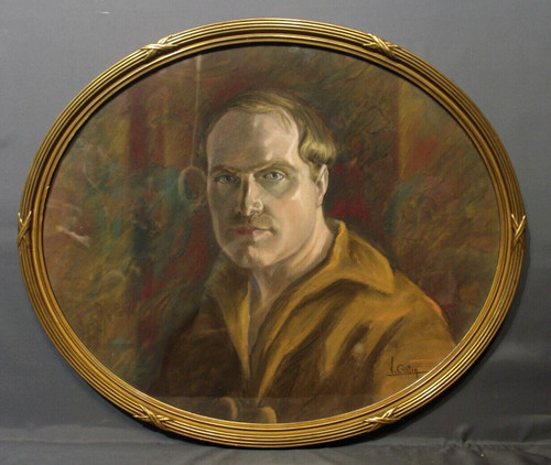 Tableau art déco 1930 pastel