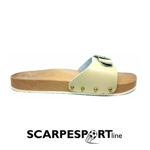 Mauri sabots bois beige - sabots,