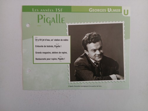 Carte fiche georges ulmer - fiche,