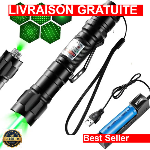 Pointeur laser vert puissant - pointeur,