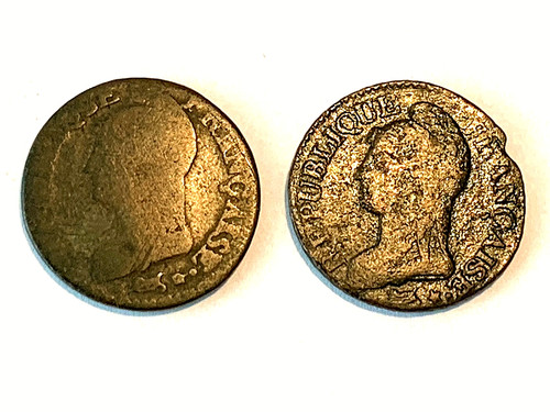 France lot 2 monnaies - -,