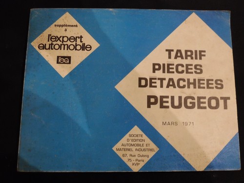 Tarif pieces detachees - tarif,