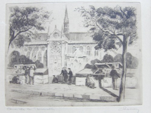 Gravure ancienne paris - ancienne, de