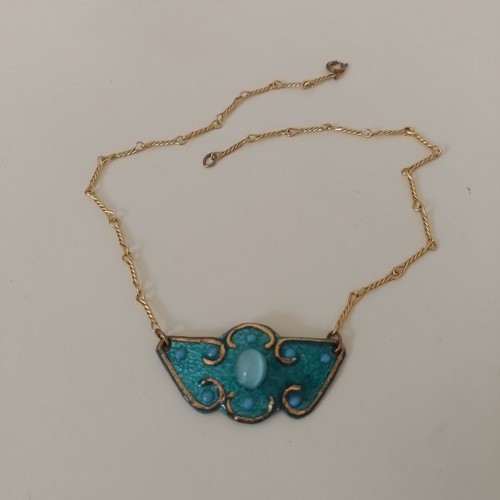 Vintage collier émaux - en,