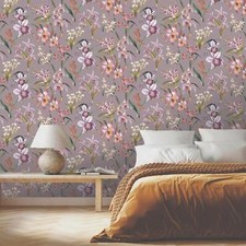 Papier peint floral - papier,