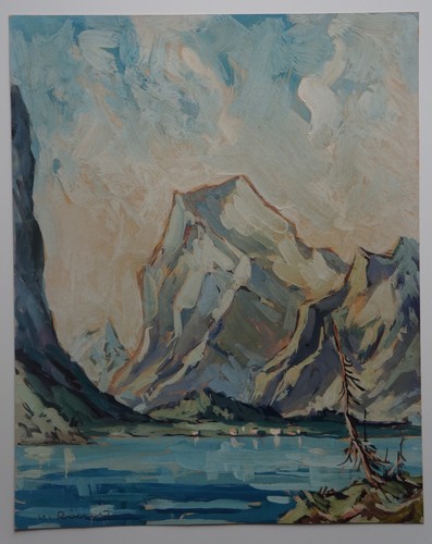 Dessin gouache paysage - gouache, de